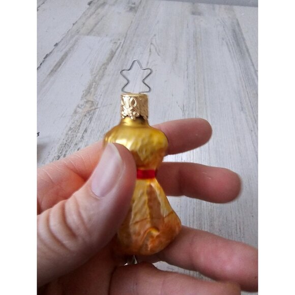 Inge glas bear ornament glass set vintage gold - Picture 9 of 10